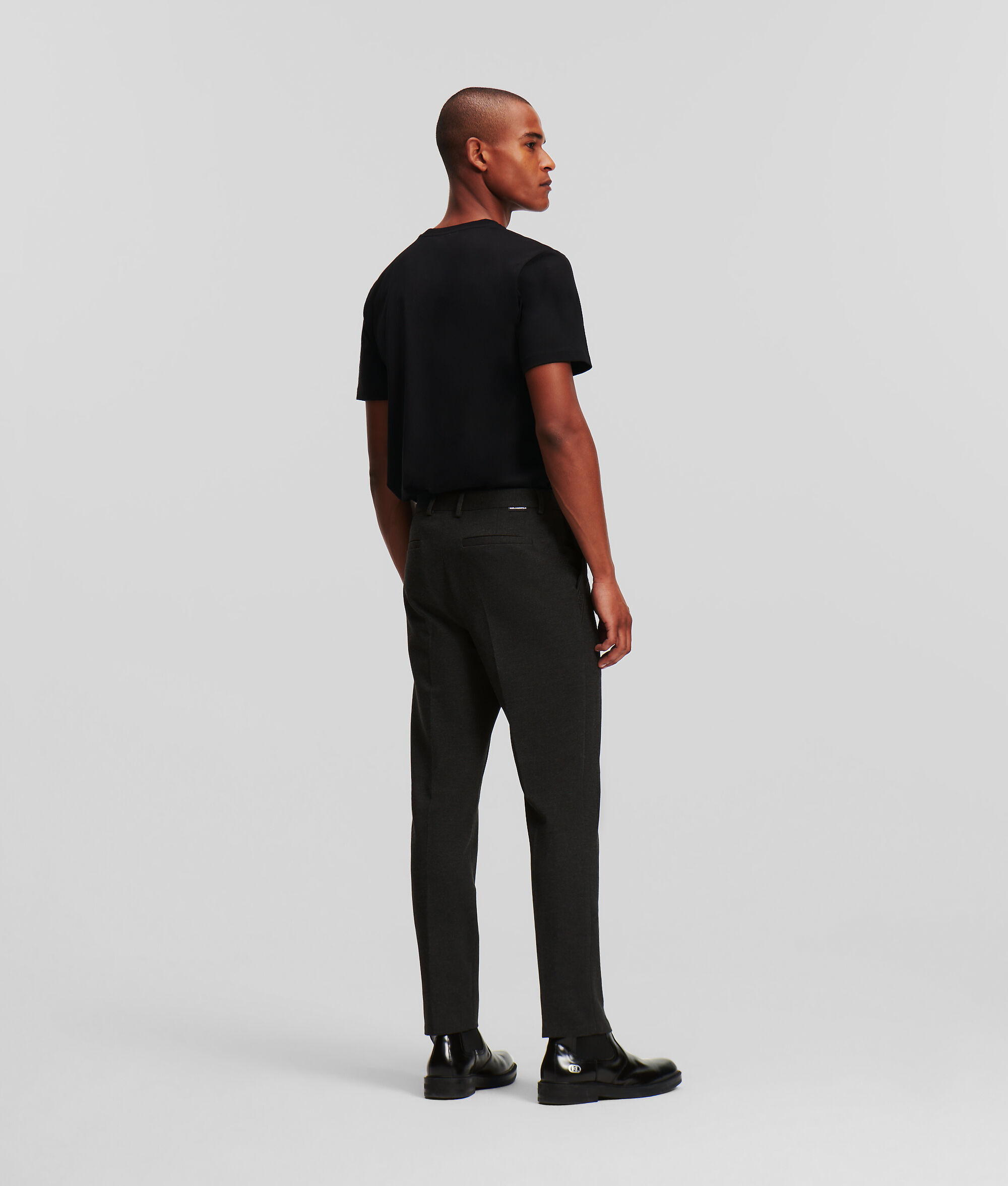 (image for) Elegant CLASSIC-FIT PUNTO TROUSERS